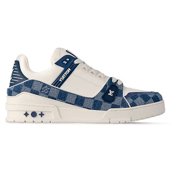 Louis Vuitton LV Trainer Damier Denim Blue