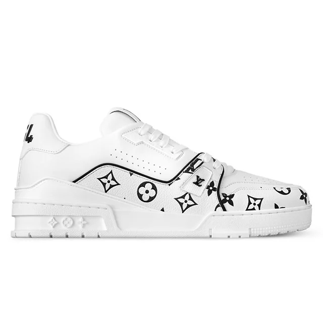 Louis Vuitton LV Trainer Sneaker   Monogram White Black