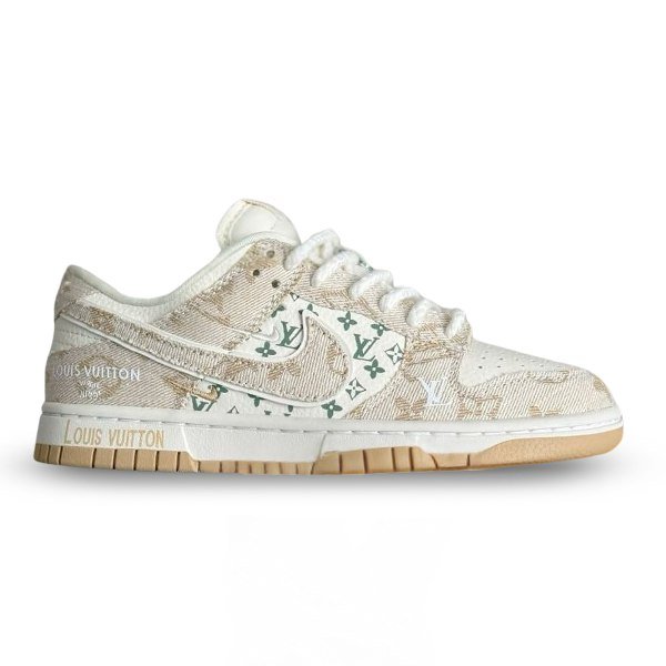 Nike Dunk Low Custom – Louis Vuitton Beige Monogram Edition