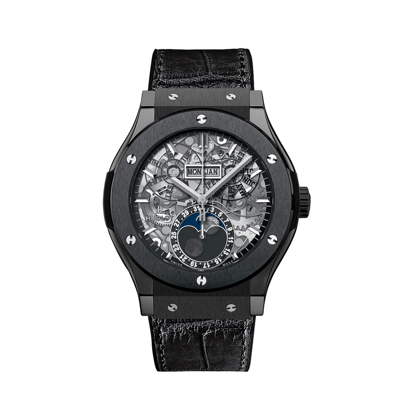 Hublot Classic Fusion Aerofusion Moonphase 45mm Black Magic, Ref# 517.CX.0170.LR, Unworn 2025
