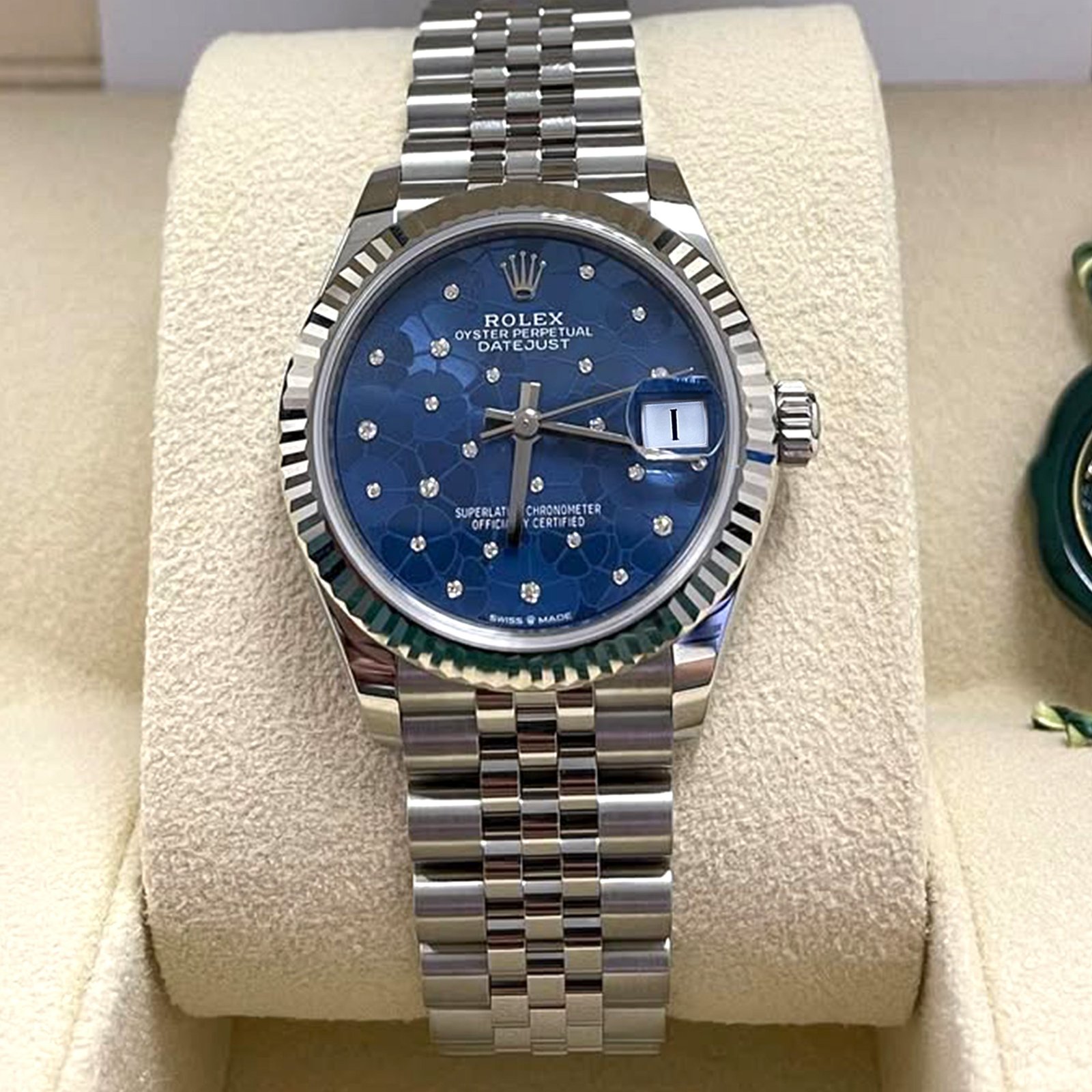 Rolex Datejust 31mm, Oystersteel and 18k White Gold and Diamonds, Ref# 278274-0036