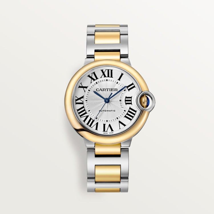 Unworn Cartier Ballon Bleu, Stainless Steel and 18k Yellow Gold, 36mm, Ladies, Ref# W2BB0038, box and papers