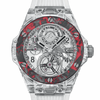 Hublot Big Bang Tourbillon Automatic Sapphire Las Vegas Boutique, 45mm, Ref# 419.JQV.0113.RT.LVB23