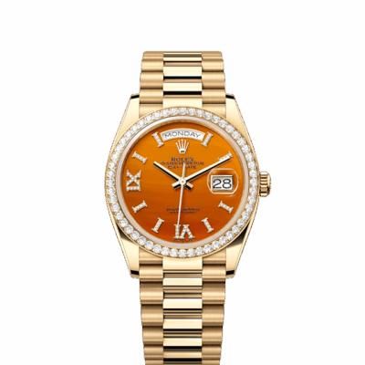 Rolex Day-Date 36, 18k Yellow Gold with Diamond-set, 36mm, Ref# 128348rbr-0049
