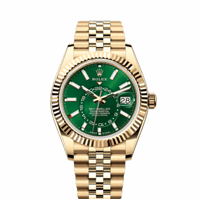 Unworn 2025, Rolex Sky-Dweller, 42mm, 18k Yellow Gold, Ref# 336938-0008, box & papers