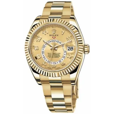 Sky-Dweller 42mm Sundust Dial 18kt Everose Gold Men's Watch 326938-CHAO