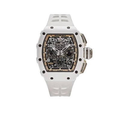 Richard Mille RM 11-03 White Ceramic, Skeleton Dial, 50mm
